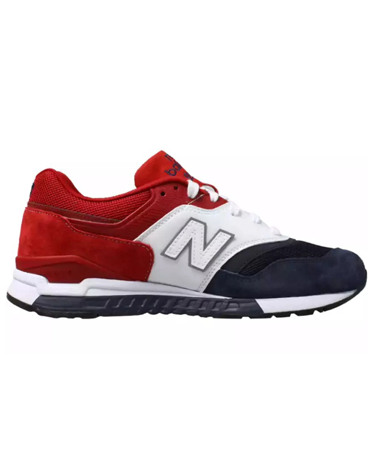 New Balance 997H унисекс кроссовки красно-белые с синим картинка