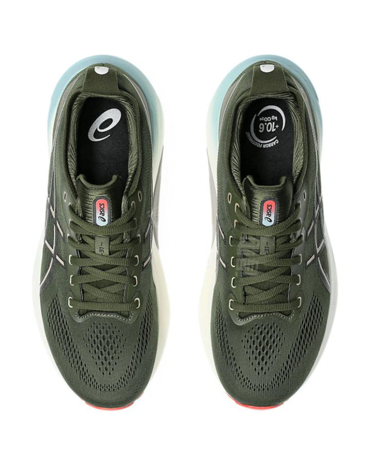 Asics 31 мужские кроссовки для бега комфортные стабильные дышащие зелёные картинка