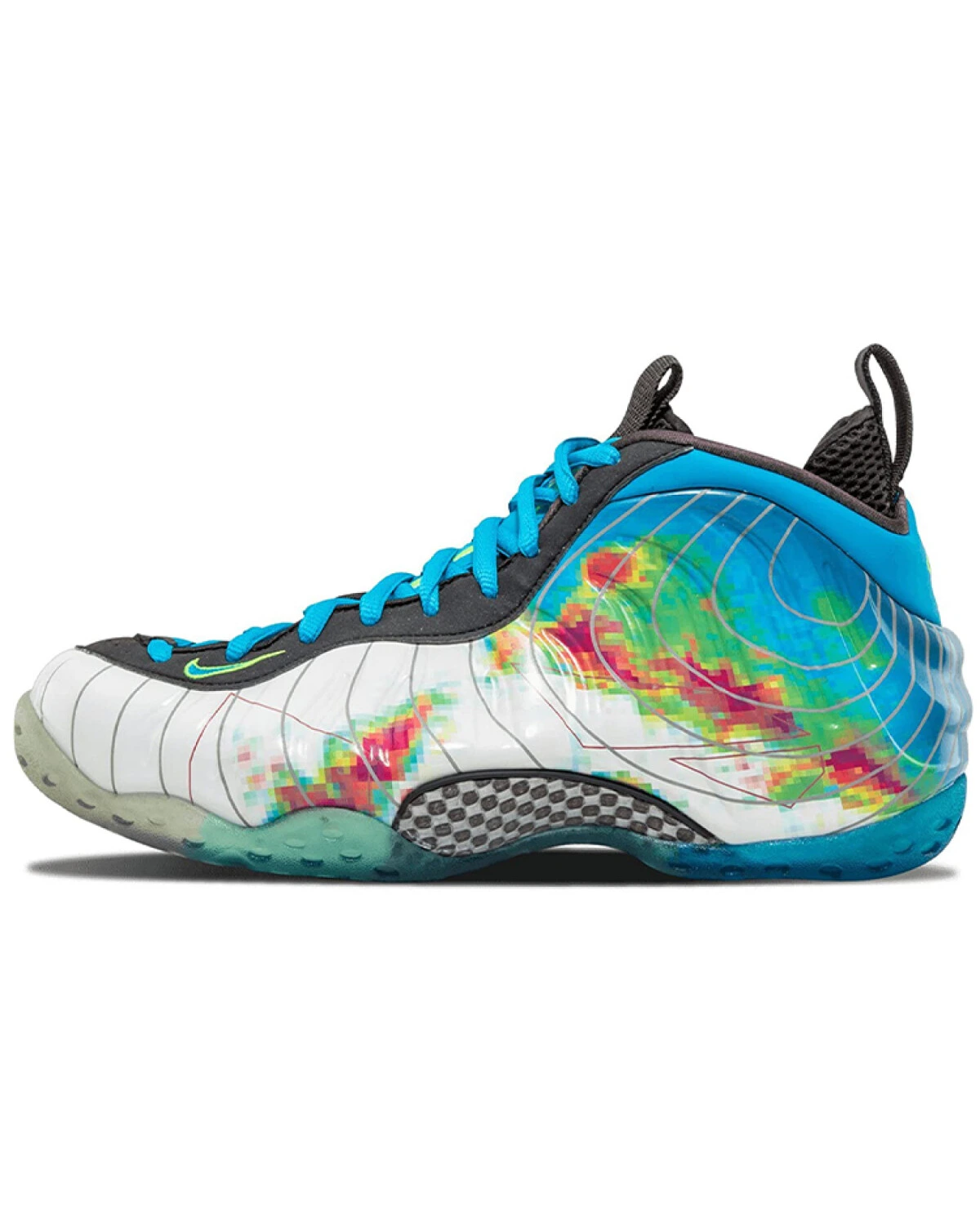 Nike Foamposite One Weatherman мужские баскетбольные кроссовки сине-белые картинка