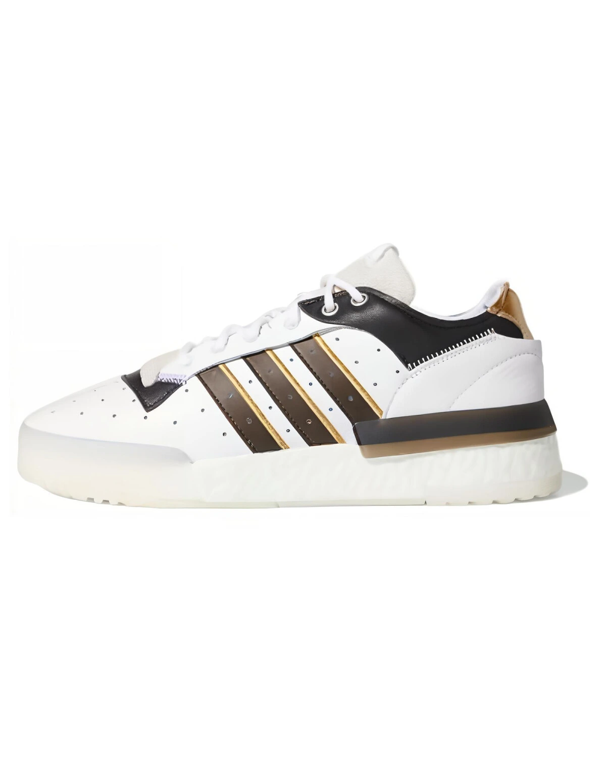 Adidas Originals Rivalry Rm Low унисекс кроссовки с амортизацией бело-коричнево-черные картинка