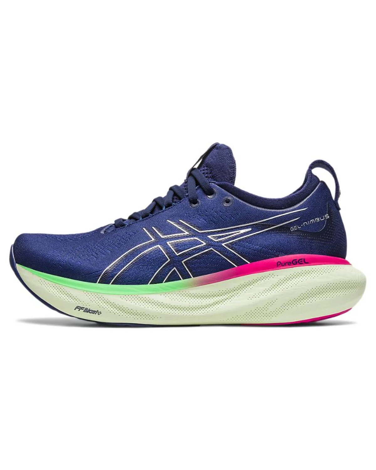 Asics GEL-Nimbus 25 женские кроссовки для бега с амортизацией синие картинка