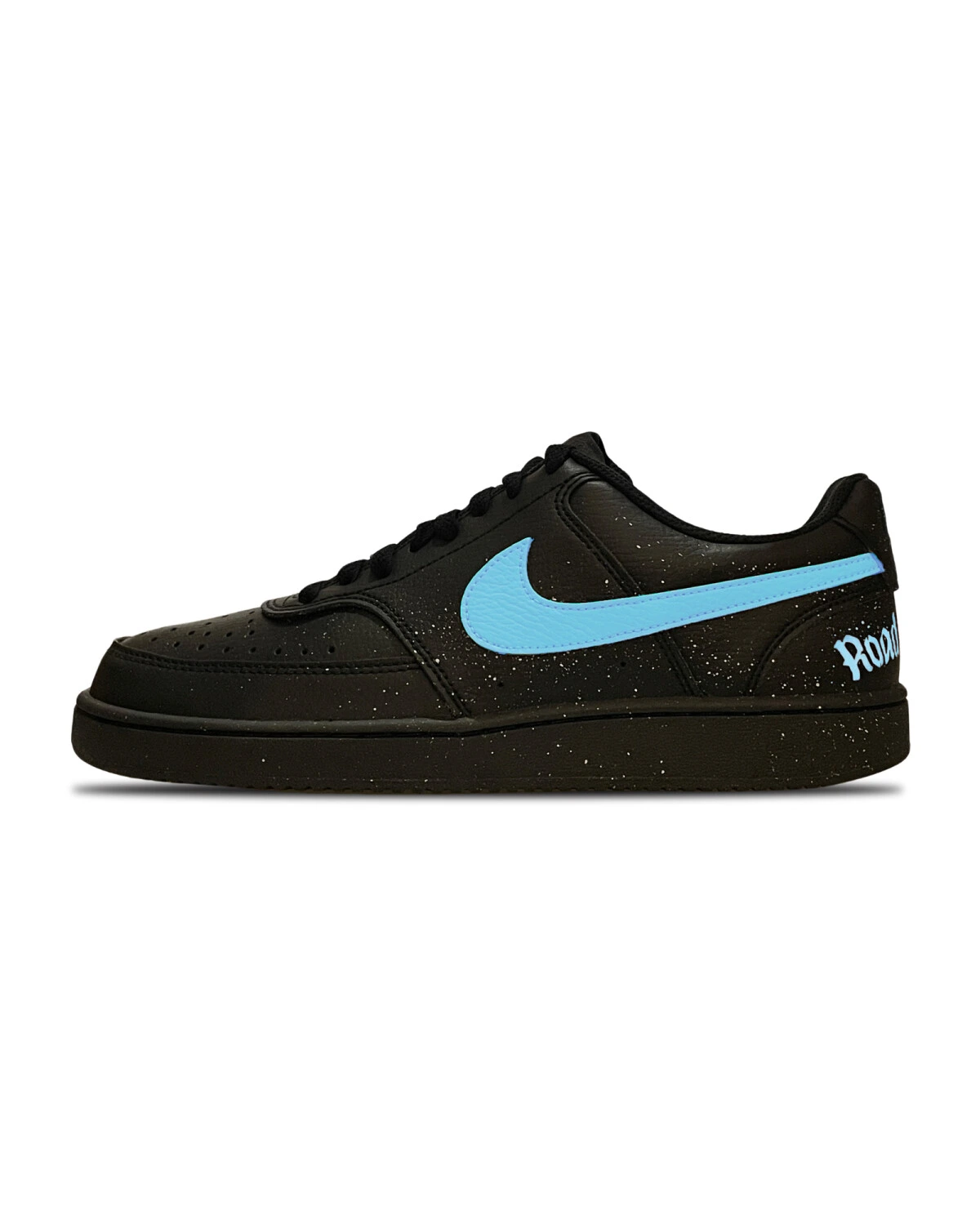 Nike Court Vision Low унисекс кроссовки черные с эффектом брызг и анти-скольжением картинка
