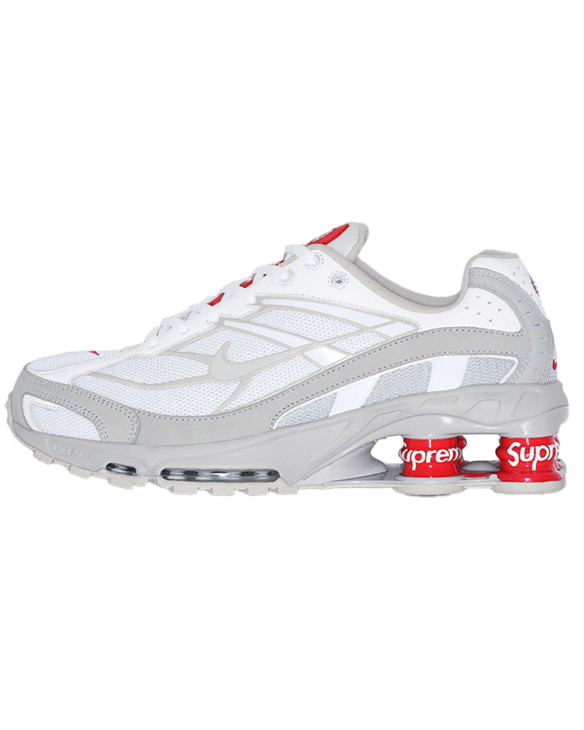 Nike Shox Ride 2 unisex кроссовки бело-серо-красные спортивные картинка