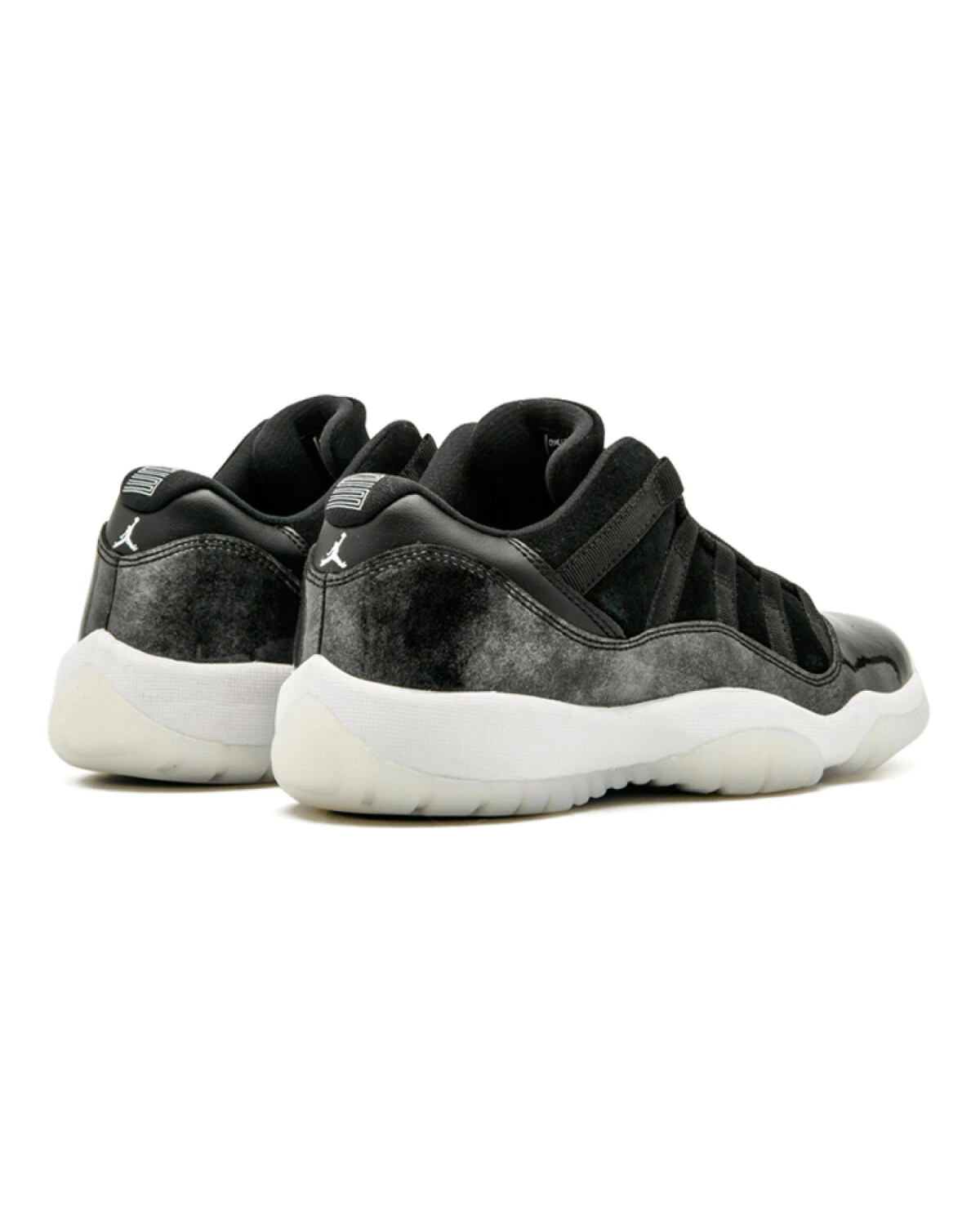 Jordan Air Jordan 11 Low Barons детские кроссовки для баскетбола черные из лаковой кожи картинка