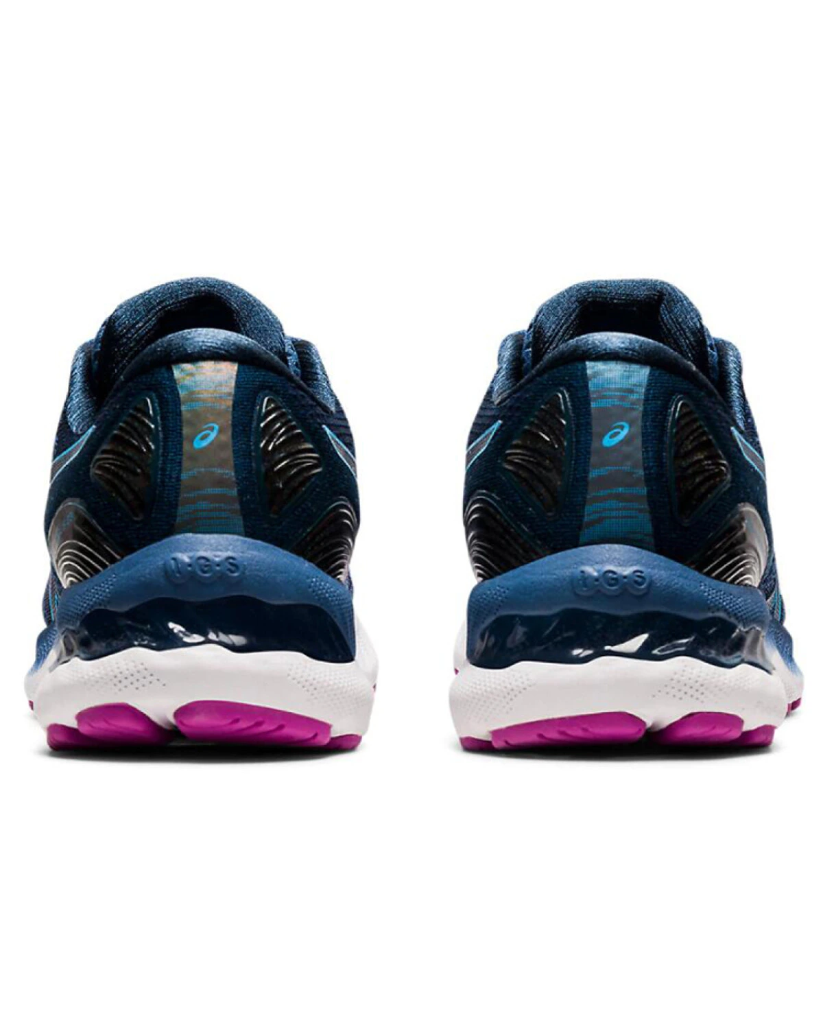 Asics GEL-Nimbus 23 женские спортивные кроссовки для бега темно-синие картинка
