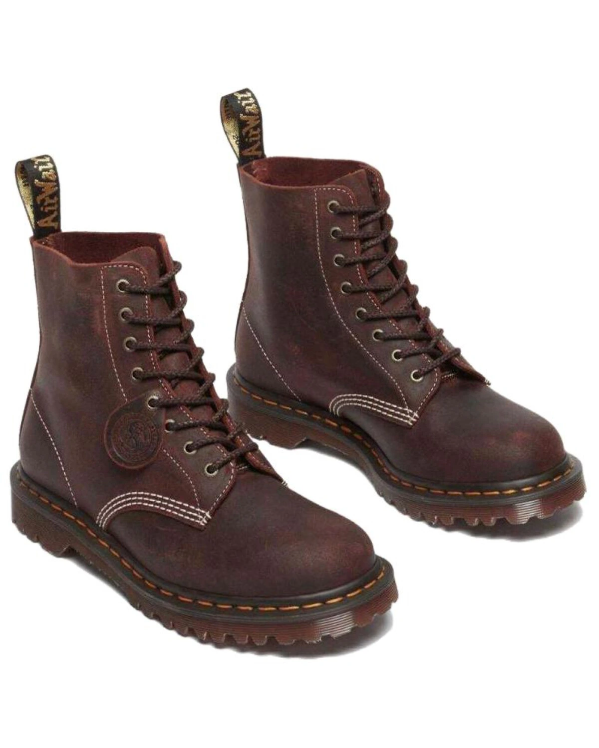 Dr. Martens 1460 унисекс ботинки из натуральной кожи коричневые зимние картинка