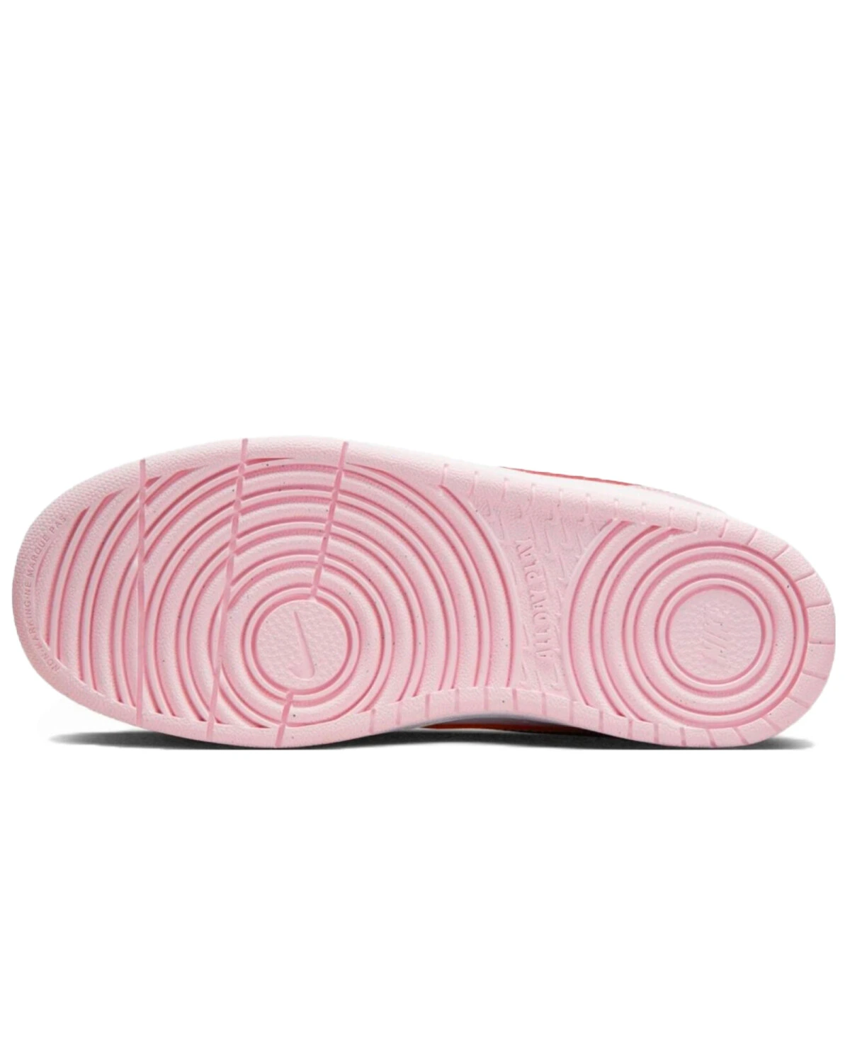 Nike Court Borough детские кеды розово-белые с принтом котиков картинка