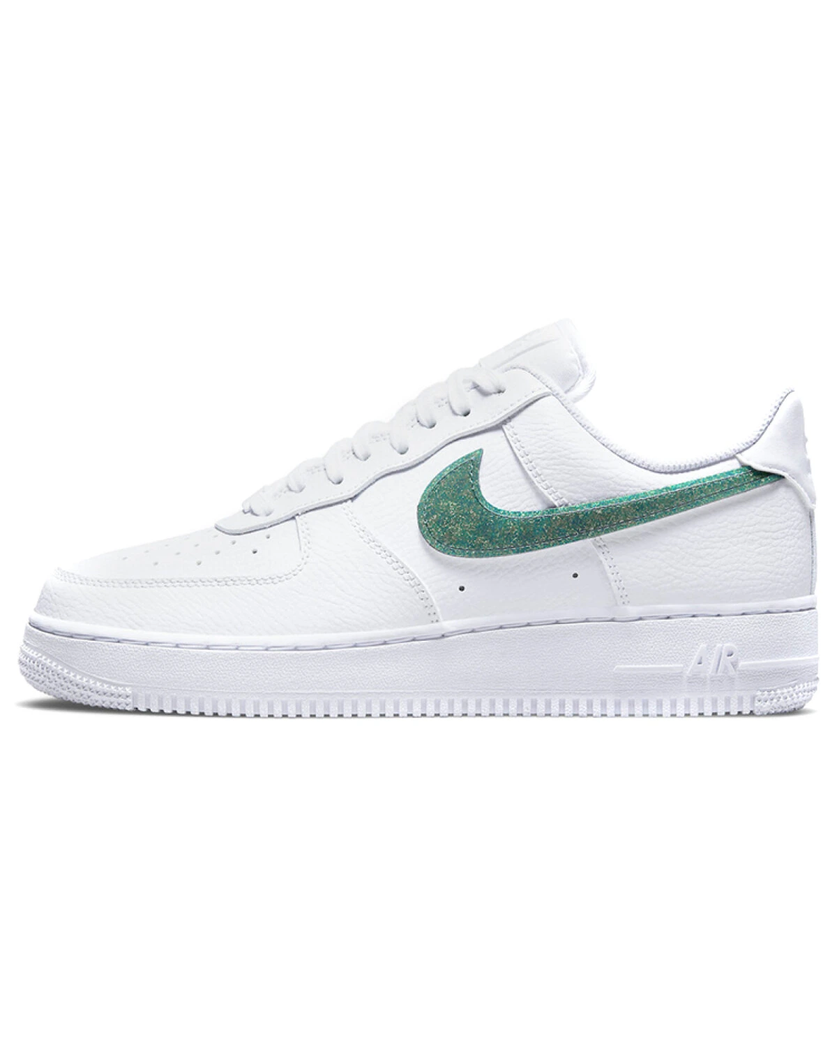 Nike Air Force 1 женские кроссовки белые из натуральной кожи картинка