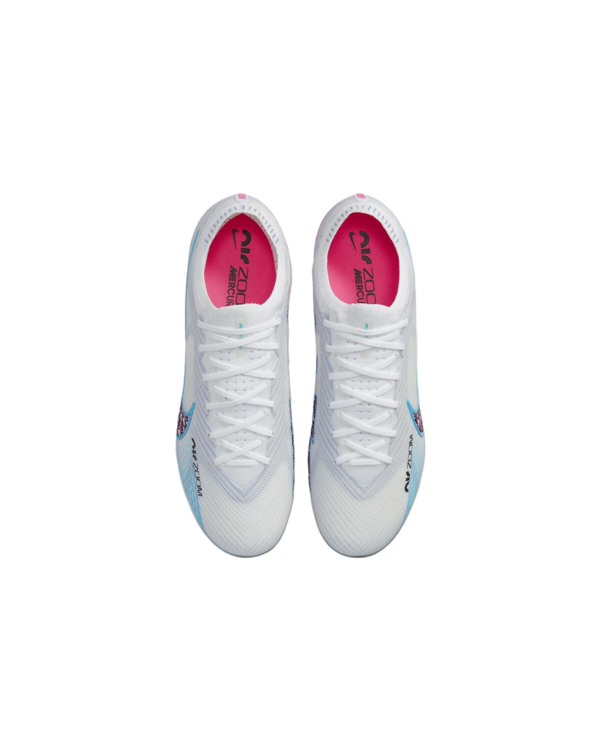 Nike Air Zoom Vapor 15 унисекс теннисные кроссовки белые с голубыми вставками картинка