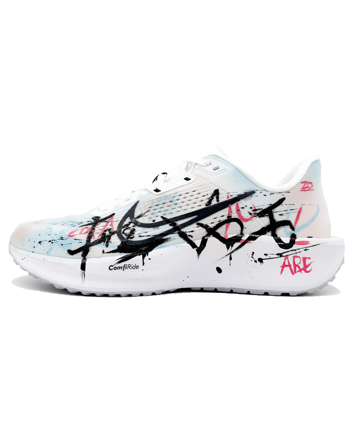 Nike Quest 6 Adventure Thinking мужские кроссовки сетка амортизация черно-белые картинка