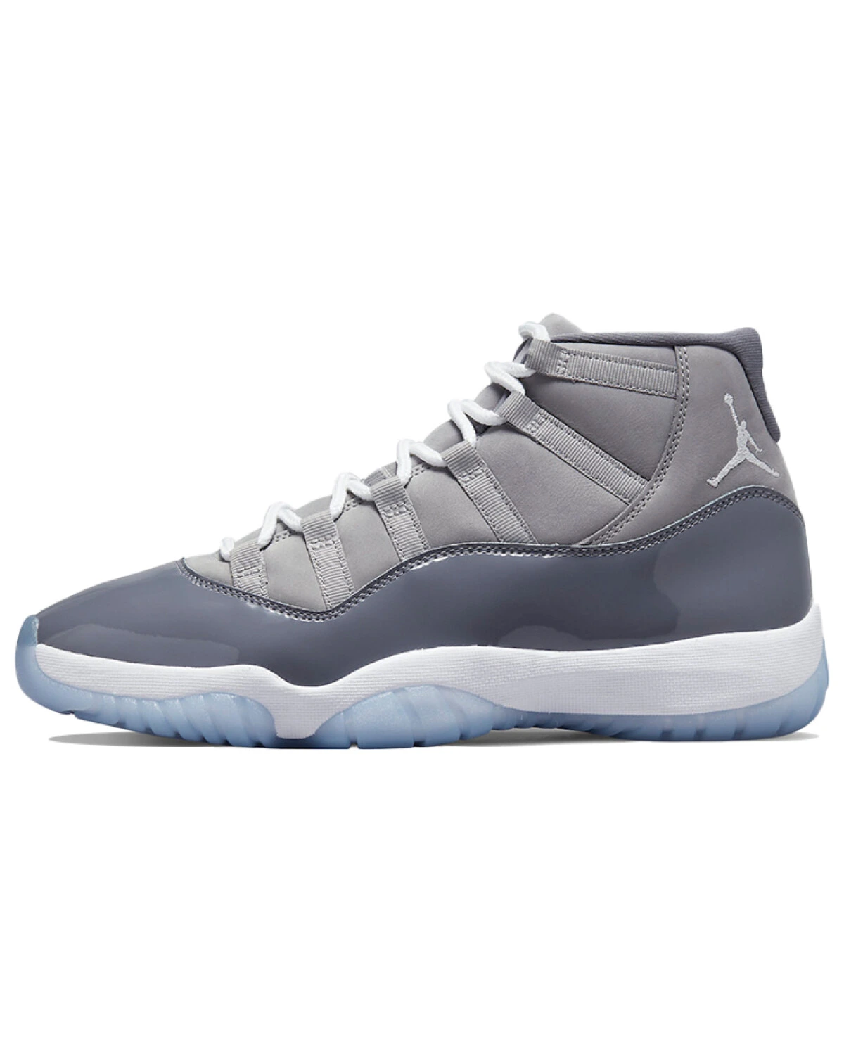 Jordan Air Jordan 11 унисекс кроссовки серые с белыми вставками картинка