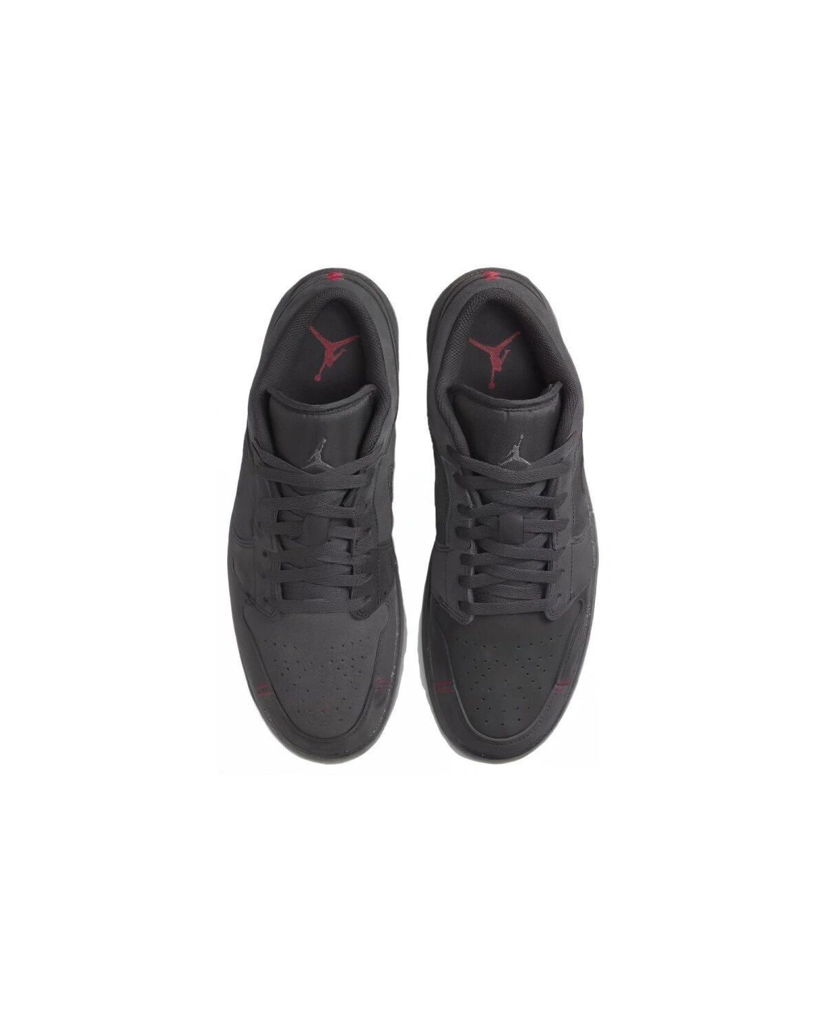 Jordan Air Jordan 1 унисекс кроссовки черно-серые из искусственной кожи картинка