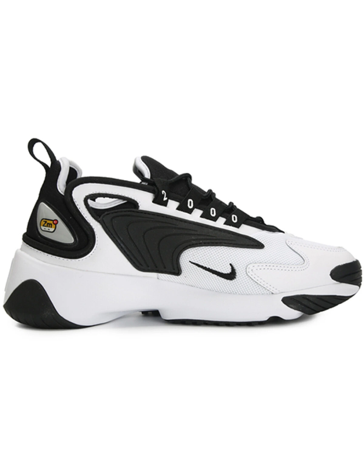 Nike Zoom 2K MID женские кроссовки бело-черные с воздушной подушкой картинка