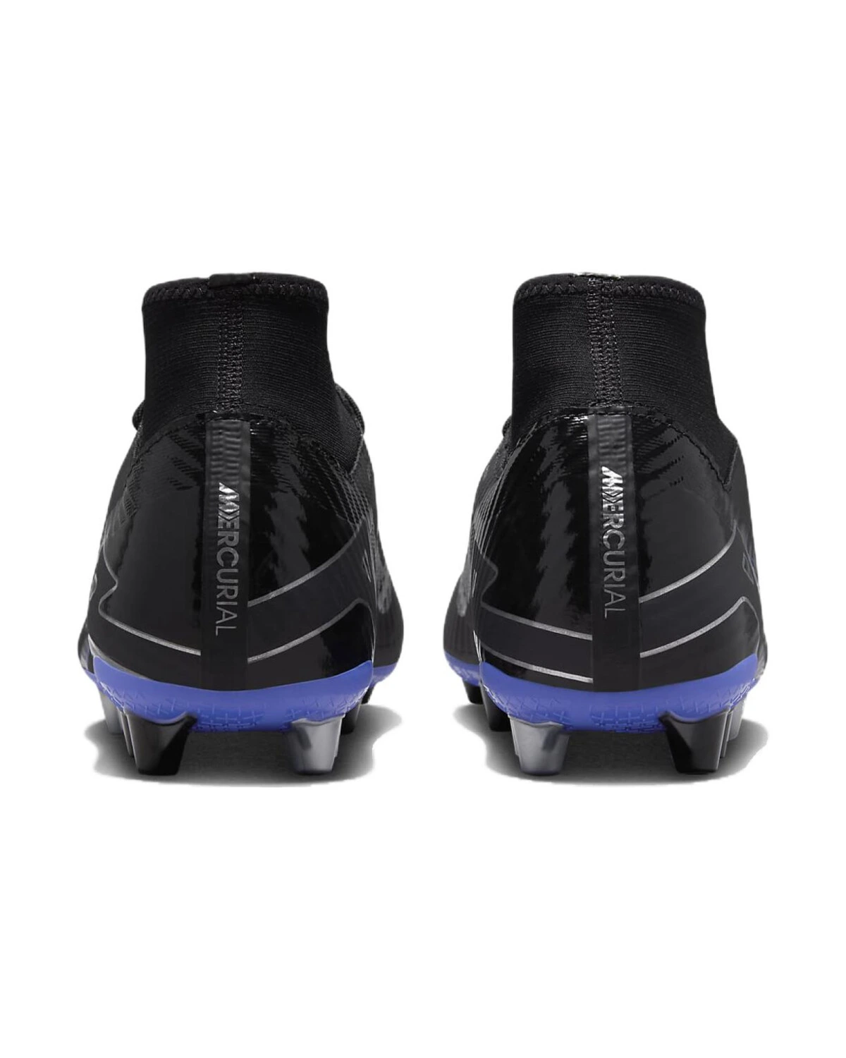 Nike Mercurial Superfly 9 унисекс футбольные бутсы чёрно-синие картинка