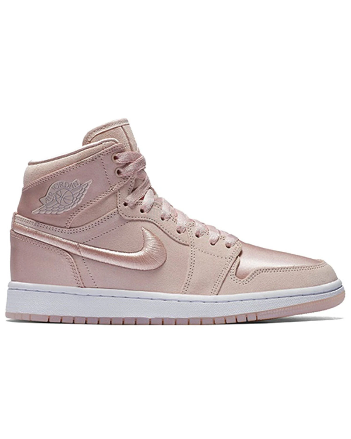 Jordan Air Jordan 1 Retro High Season Of Her Silt Red женские кроссовки высокие текстильные розовые картинка