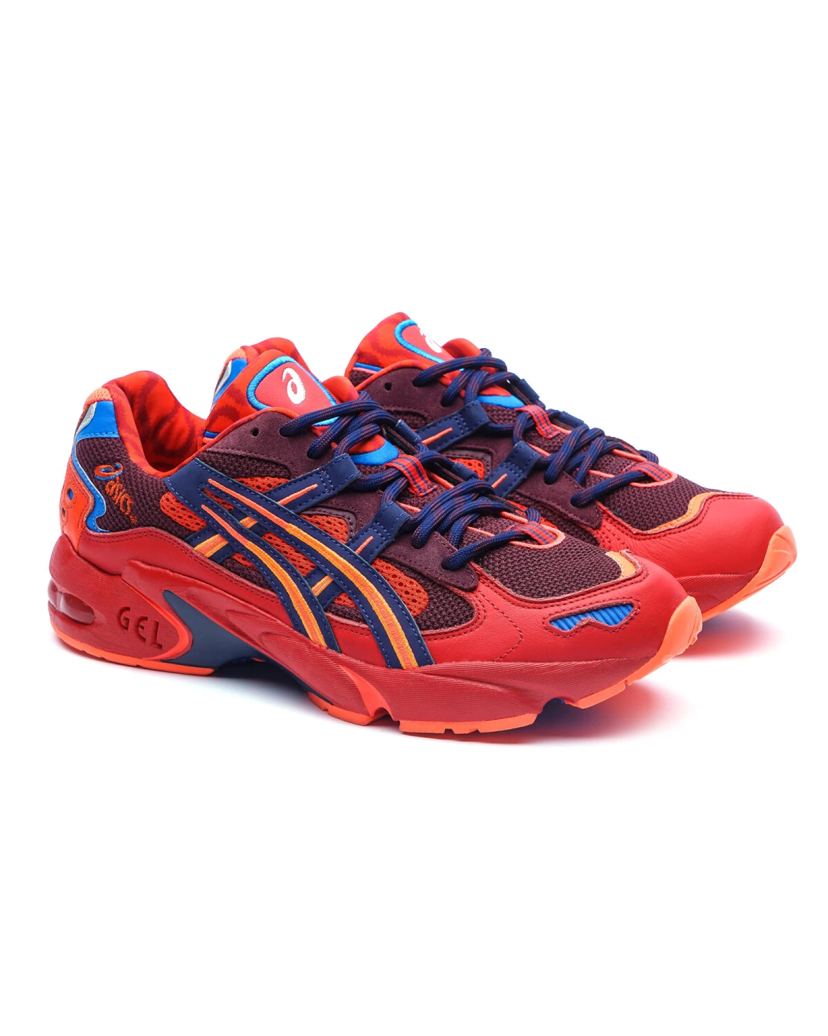 Asics Gel-Kayano 5 OG повседневные кроссовки сетка и кожа красно-синие картинка
