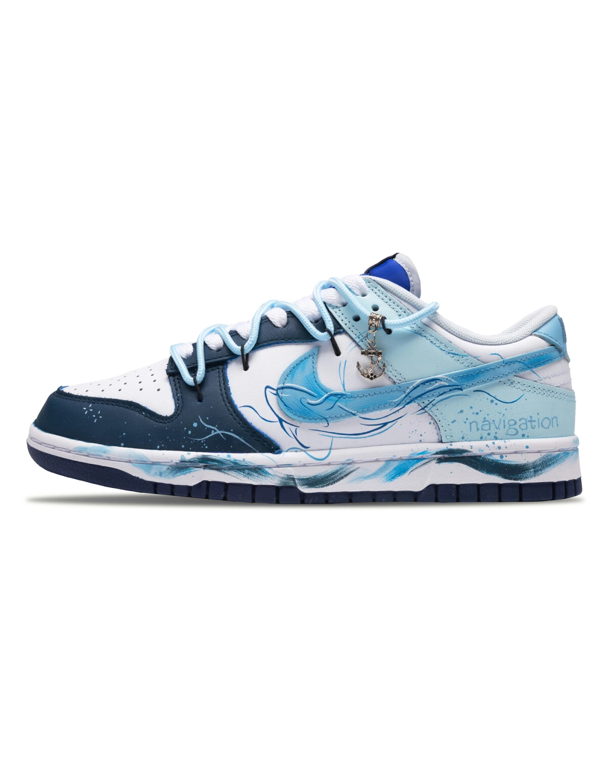 Nike Dunk Rottweiler Dolphin мужские кроссовки бело-синие картинка