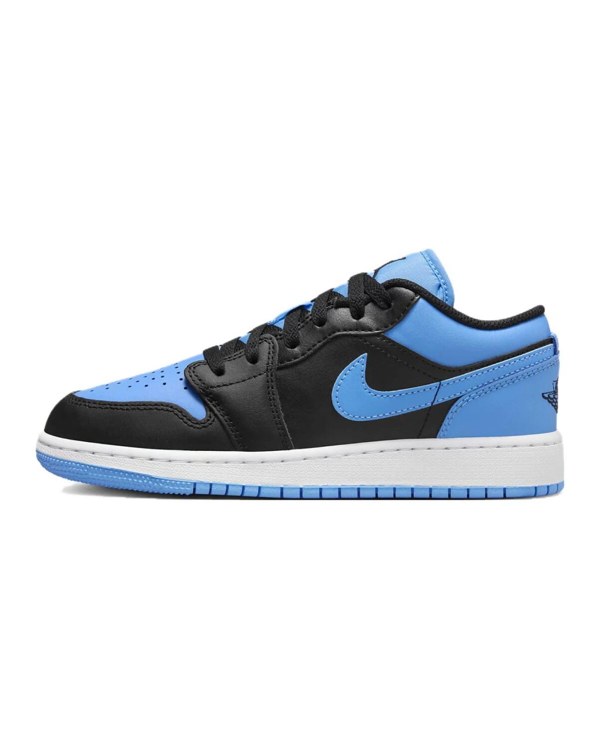 Jordan Air Jordan 1 детские кроссовки кожаные сине-черные картинка