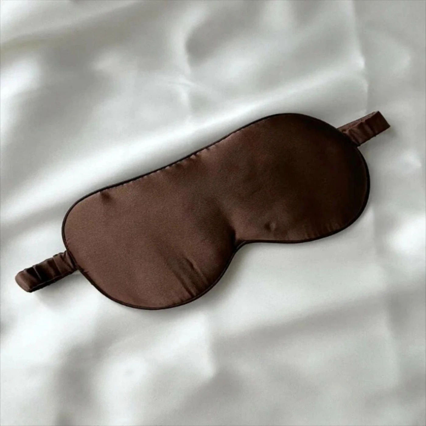 Шелковая маска для глаз (Коричневый) картинка