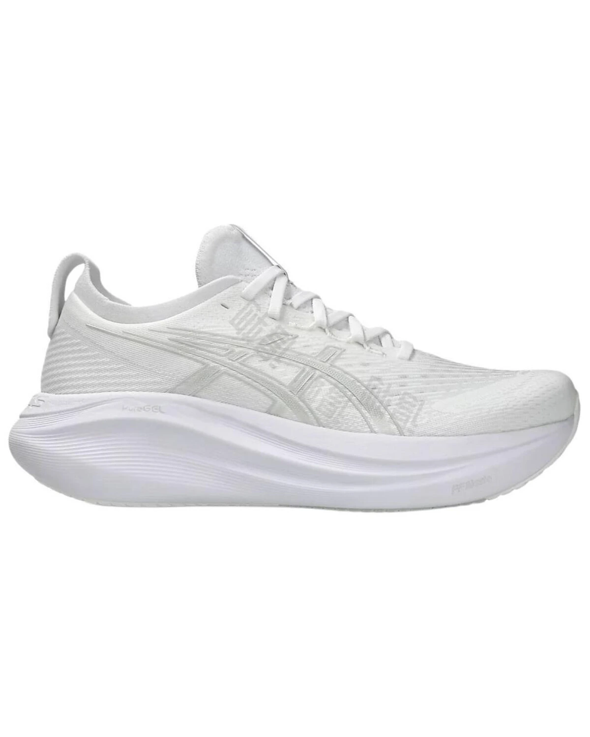 Asics GEL-NIMBUS 27 мужские кроссовки с амортизацией бело-серые картинка