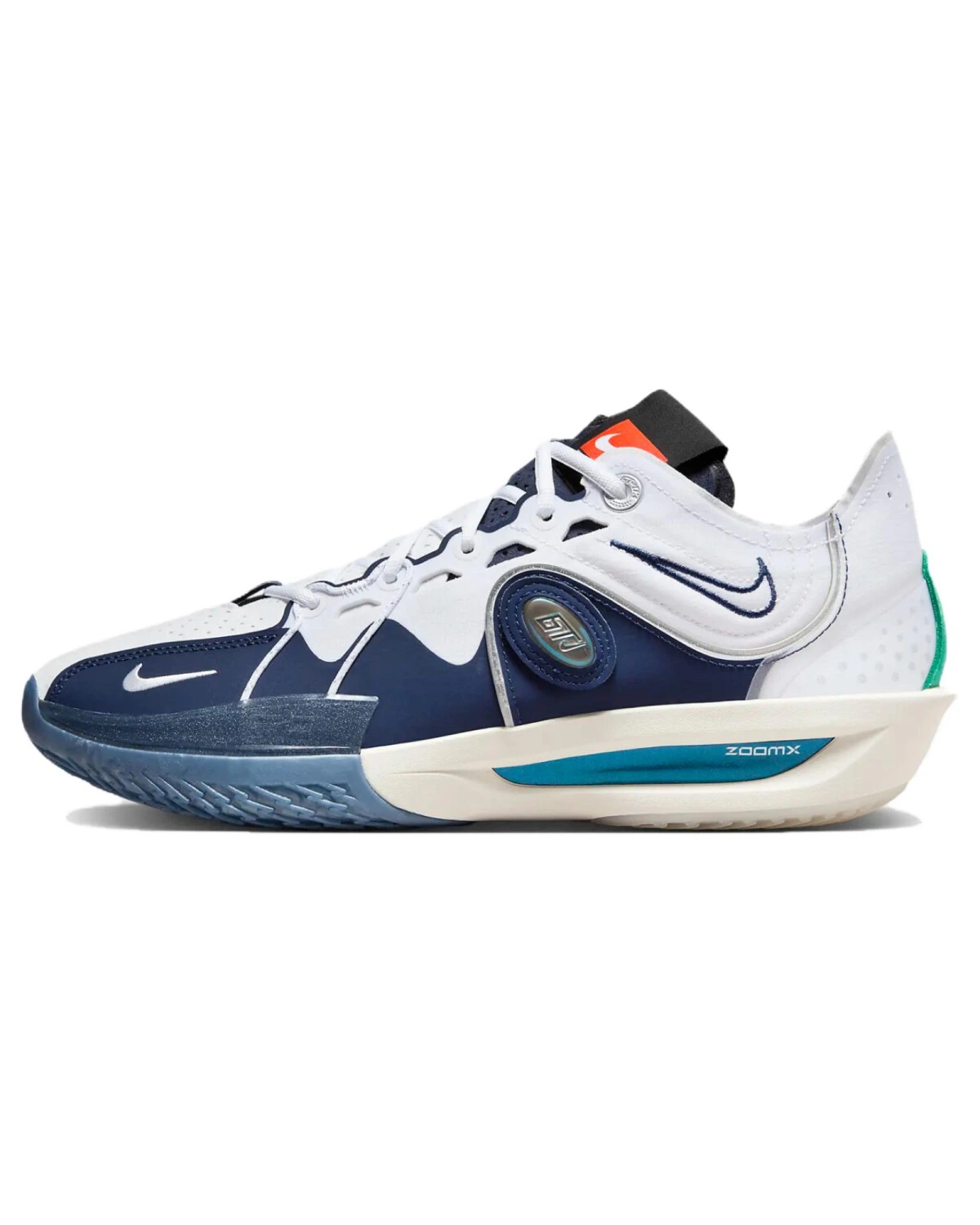 Nike Air ZOOM G.T. Cut 3 унисекс кроссовки спортивные белые с синим картинка