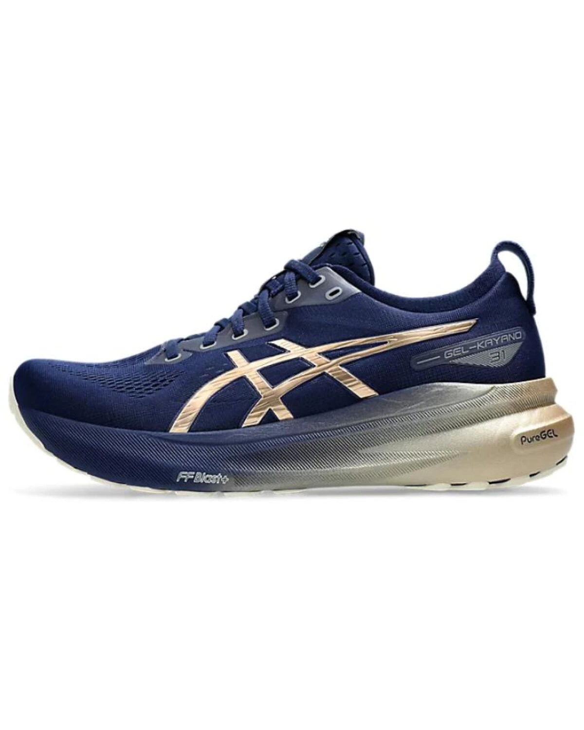 Asics Gel-Kayano 31 мужские кроссовки дышащие сине-золотые картинка