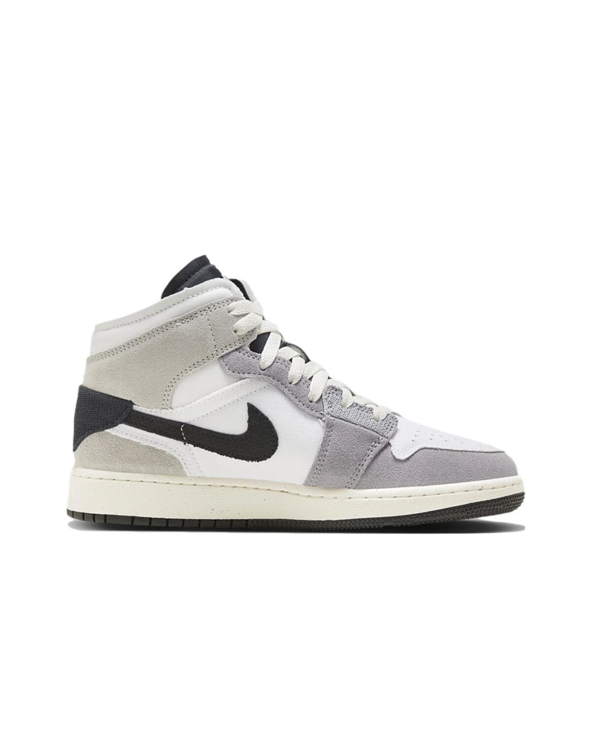 Jordan Air Jordan 1 детские серые кроссовки картинка