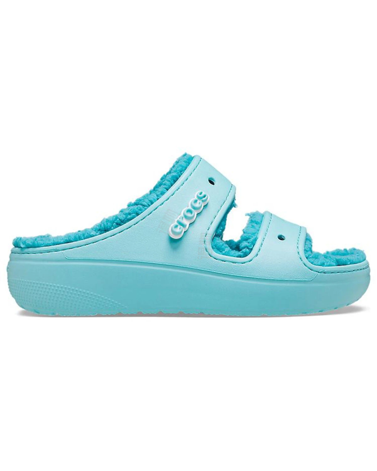 Crocs Classic Lined Clog домашние тапочки синие теплые картинка