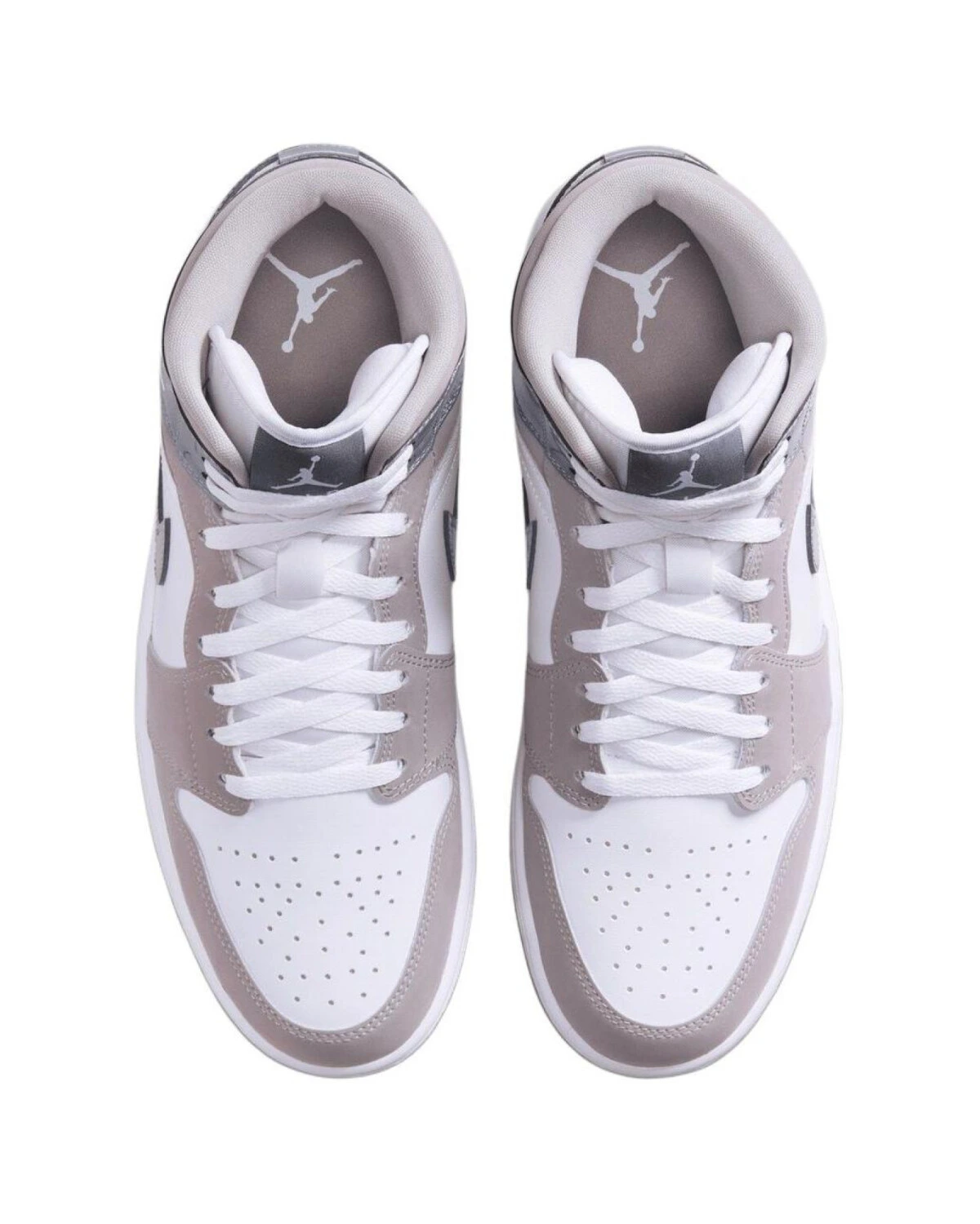 Jordan Air Jordan 1 MID unisex кроссовки белые с антискользящей подошвой картинка