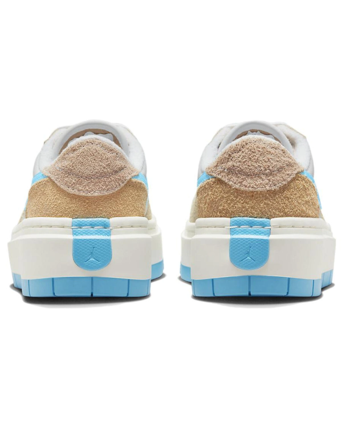 Jordan Air Jordan 1 Elevate Low "Salt Lake City" женские кроссовки бело-коричнево-синие с толстой подошвой картинка