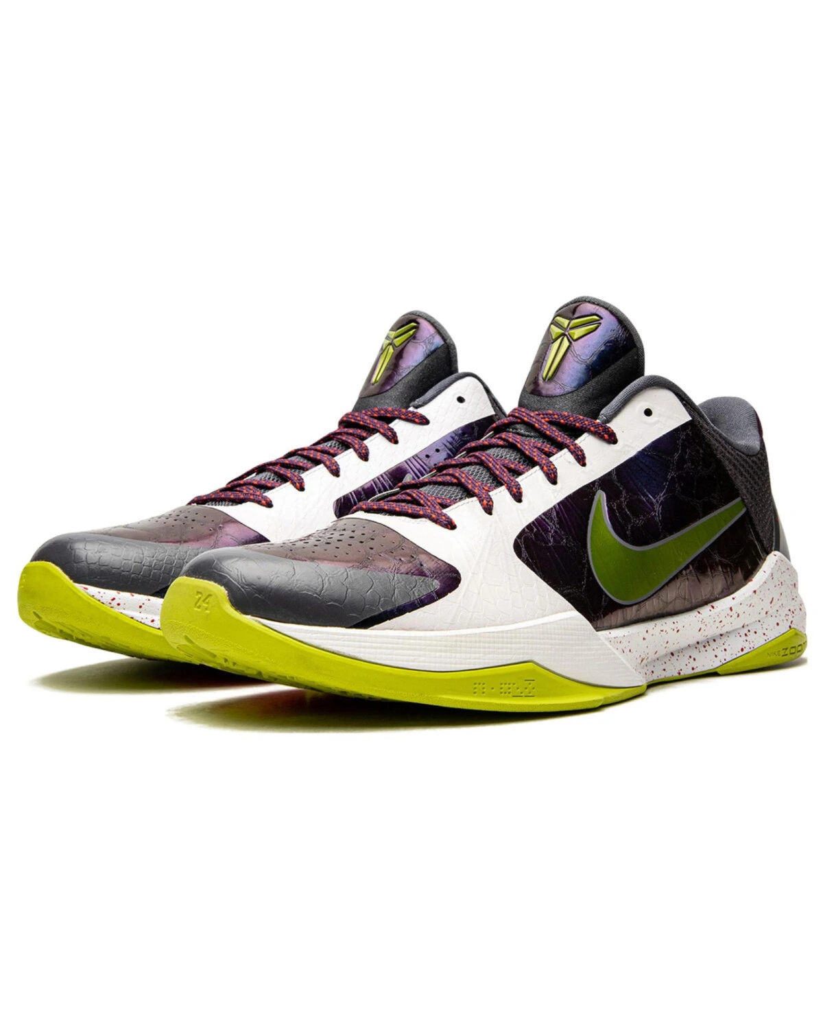 Nike Zoom Kobe 5 Joker (Chaos) мужские баскетбольные кроссовки из кожи черные картинка