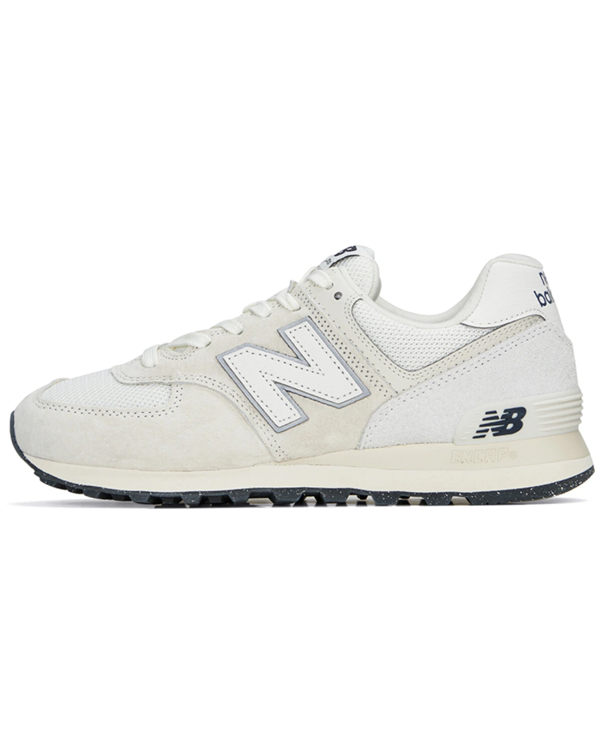 New Balance 574 унисекс кроссовки повседневные серо-белые картинка