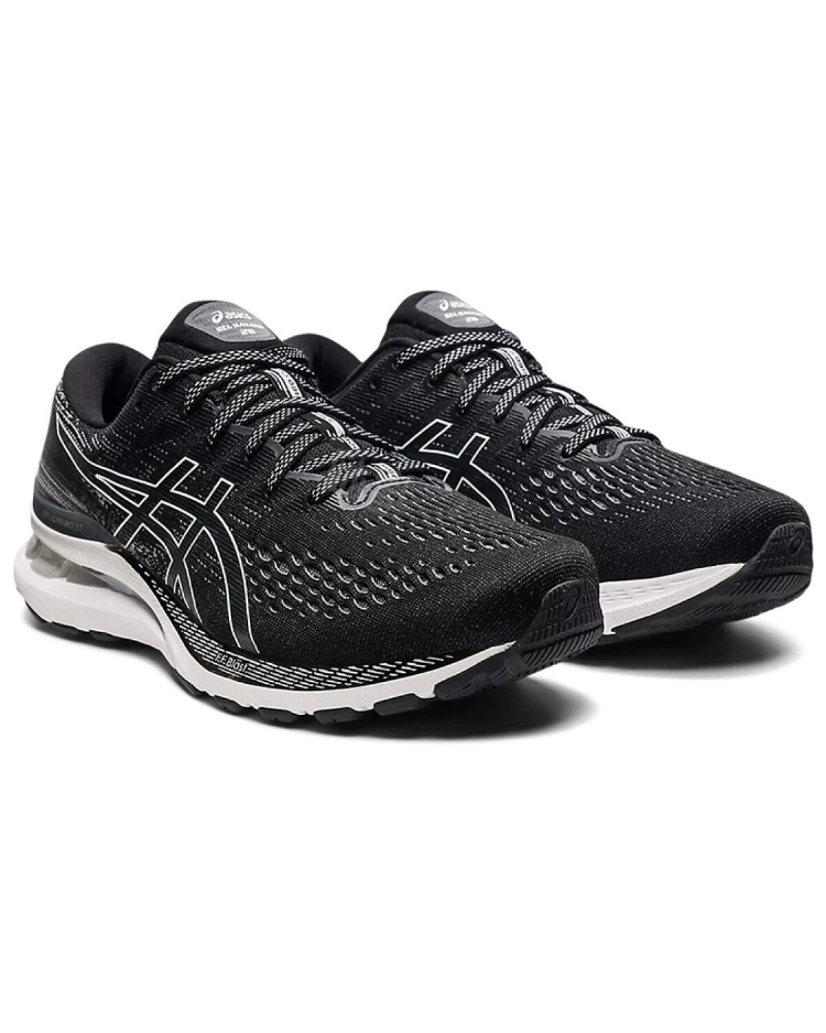 Asics Gel-Kayano 28 мужские кроссовки для бега черно-белые картинка