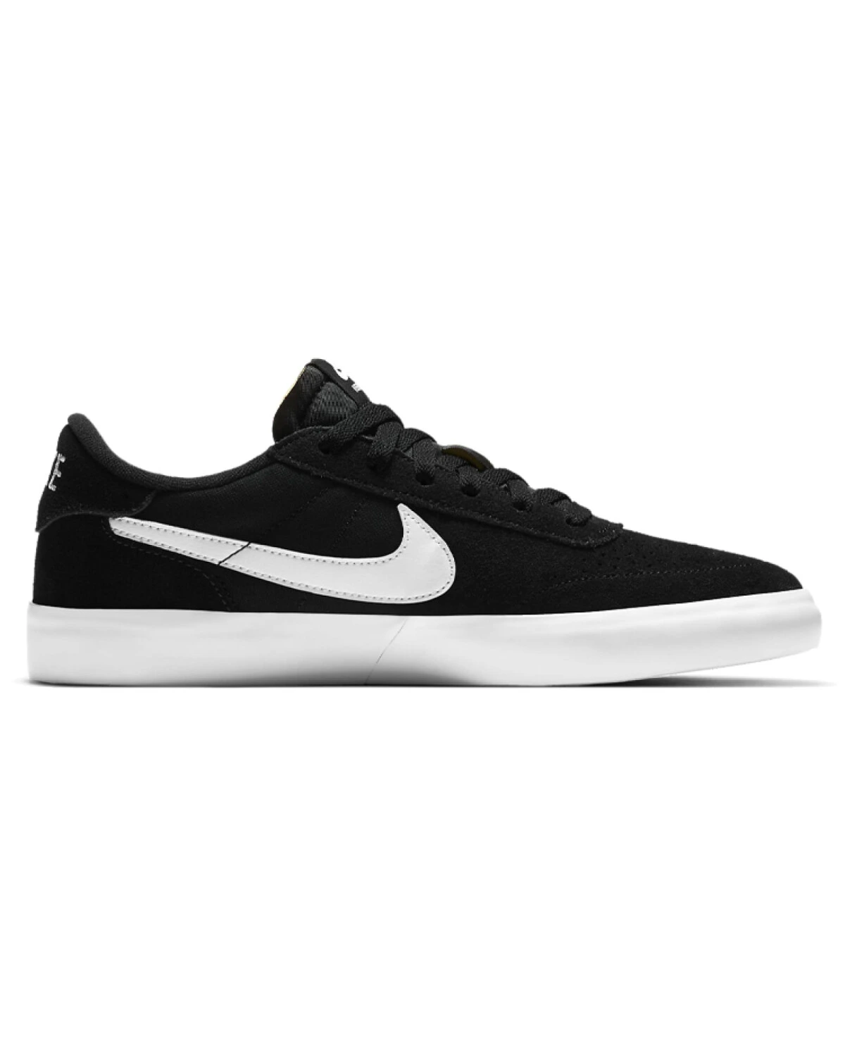 Nike SB Heritage Vulc кроссовки для скейтбординга чёрные с белым картинка