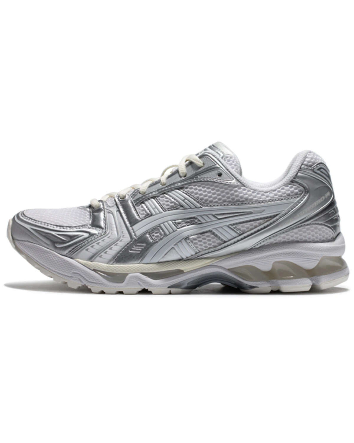 Asics Gel-Kayano 14 unisex кроссовки для бега серо-черные ткань и синтетика картинка