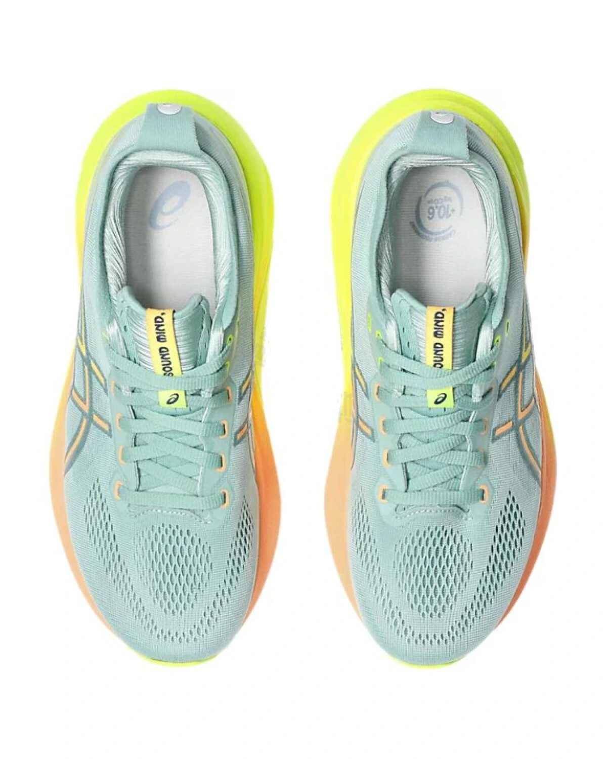 Asics Gel-Kayano 31 женские кроссовки для бега стабильные зелёно-жёлтые картинка