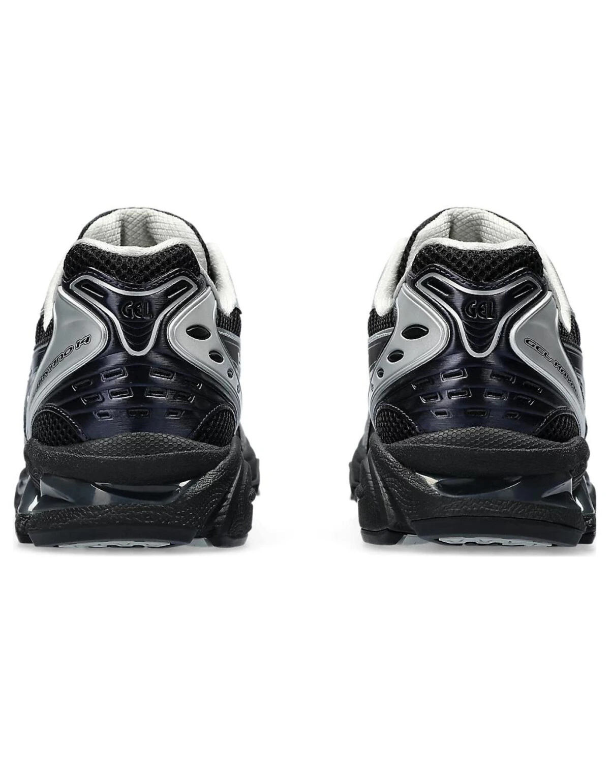 Asics Gel-Kayano 14 unisex спортивные кроссовки сетка и кожа черно-серебристые картинка