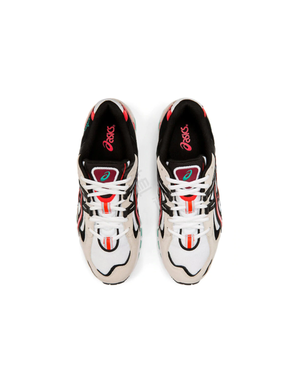 Asics Gel-Kayano 5 мужские кроссовки с амортизацией бело-зелено-красные картинка