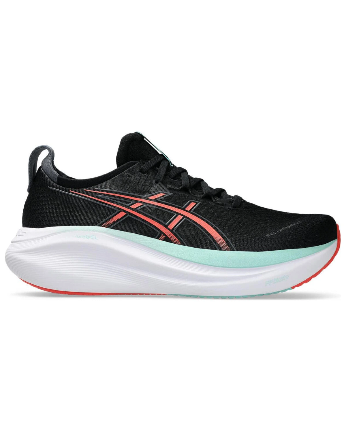Asics Gel-Nimbus 27 мужские кроссовки для бега чёрные с амортизацией картинка