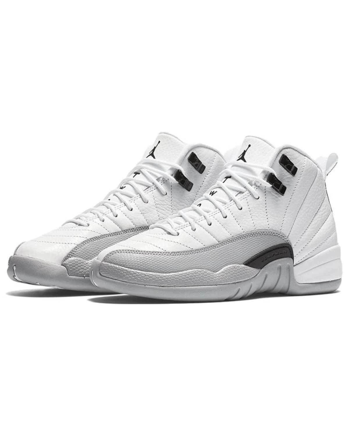 Jordan Air Jordan 12 Retro Barons высокие кроссовки из натуральной кожи белого цвета картинка