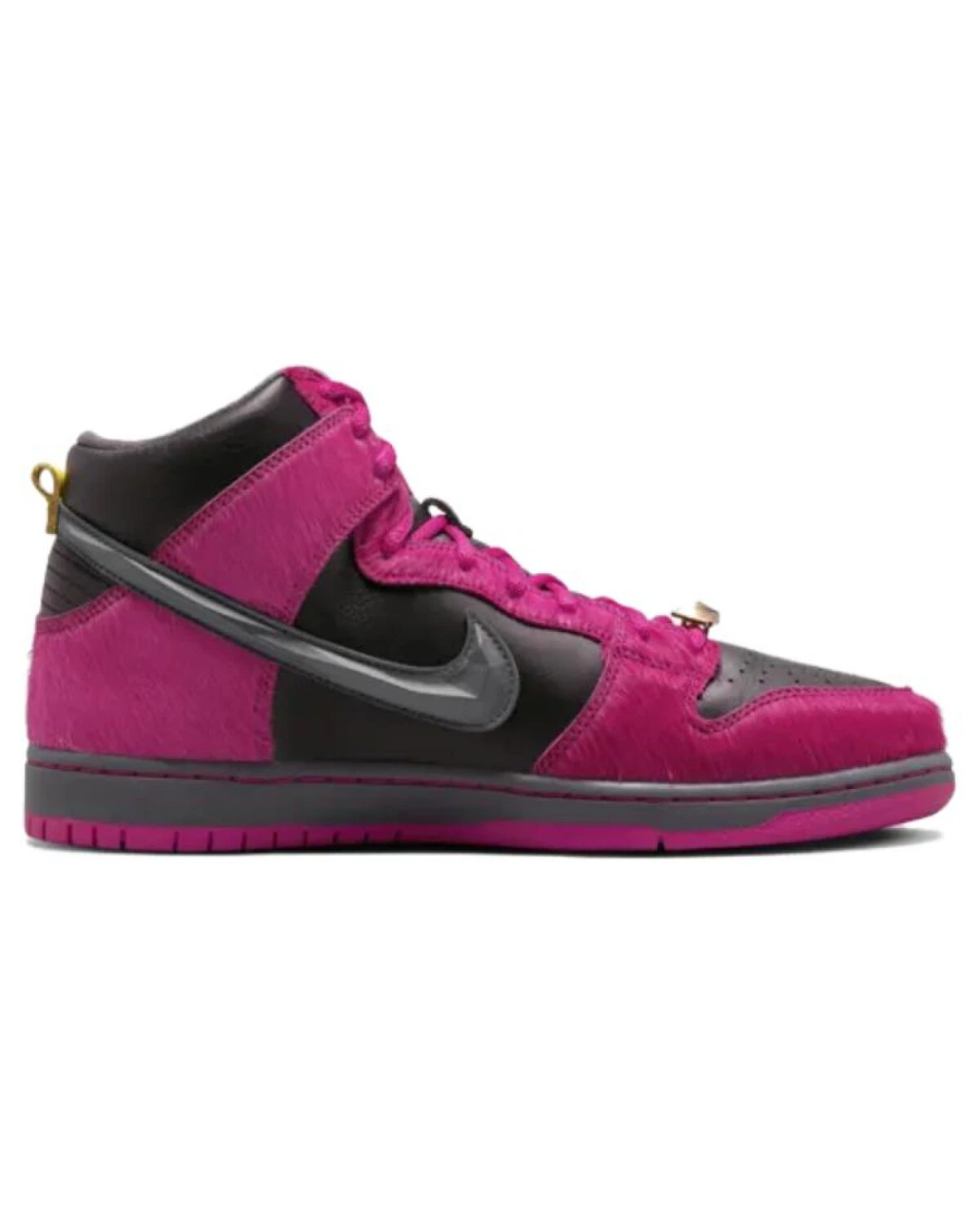 Nike Dunk SB унисекс высокие кроссовки для скейтбординга кожаные розово-черные картинка