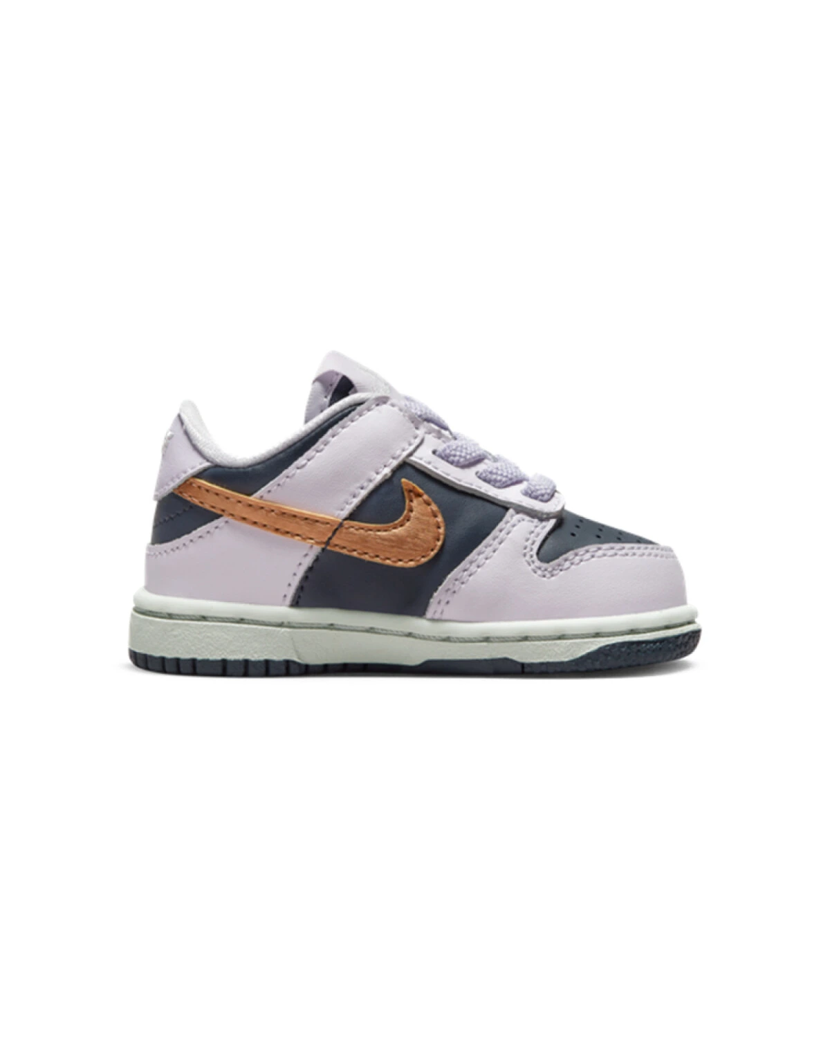 Nike Dunk детские кроссовки фиолетово-синие с антискользящей подошвой картинка