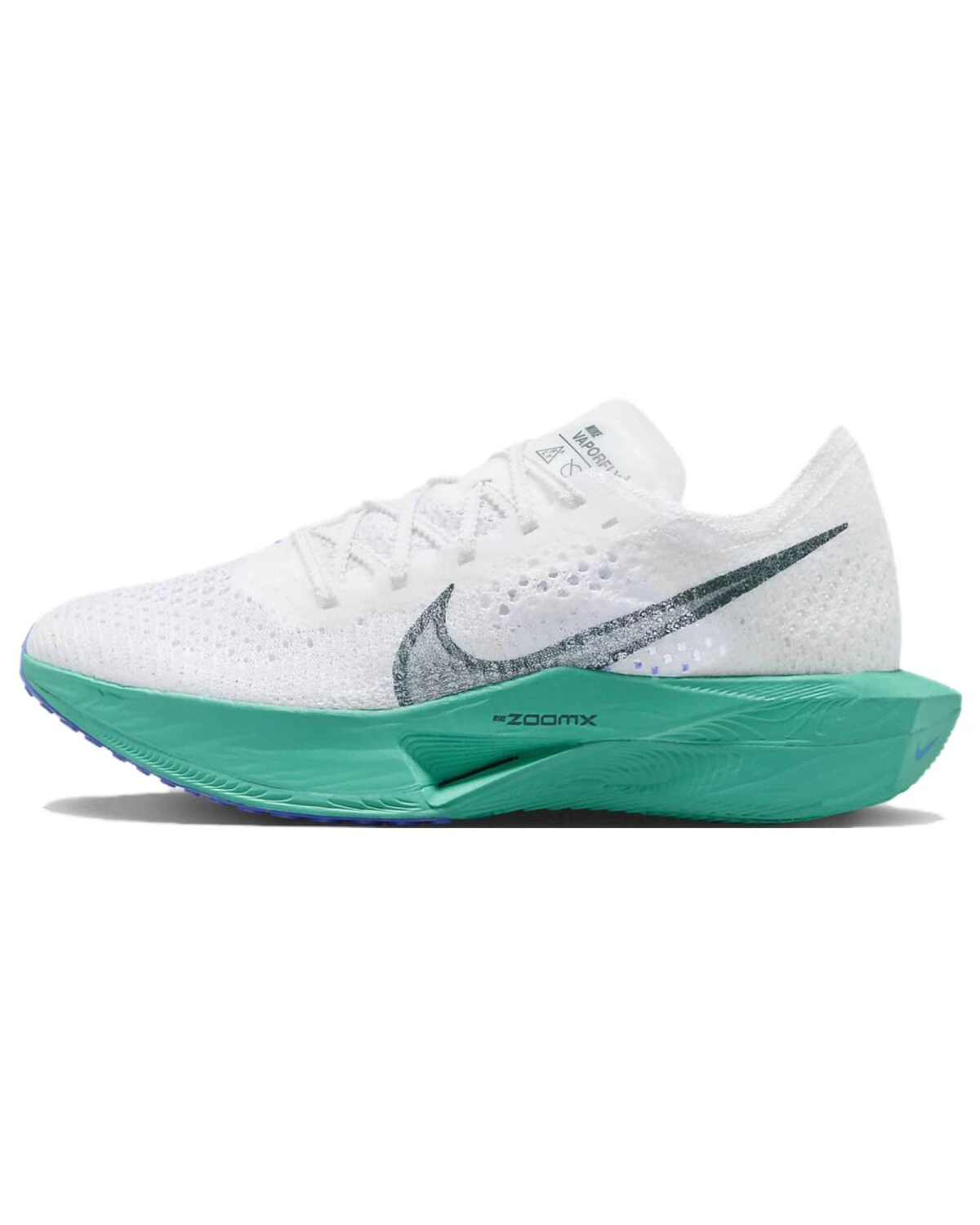 Nike ZoomX Vaporfly Next% 3 унисекс спортивные кроссовки для бега бело-зелёные картинка