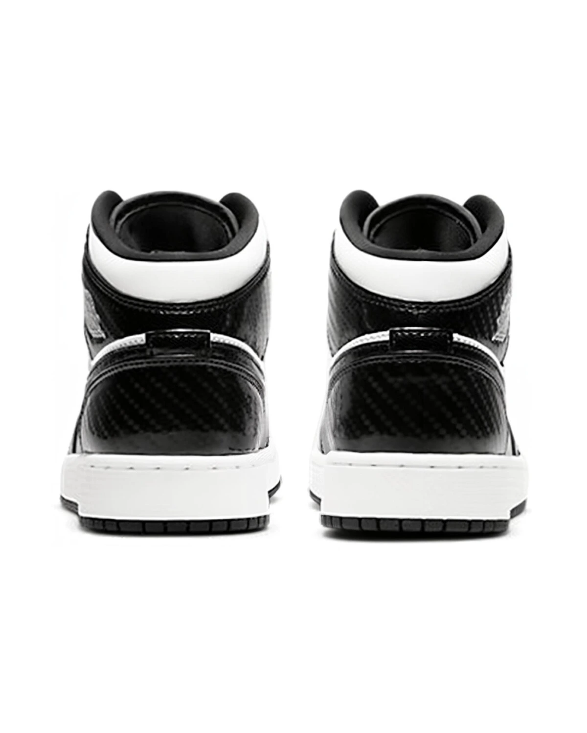 Jordan Air Jordan 1 Mid SE All-Star Weekend детские кроссовки лаковая кожа черно-белые картинка