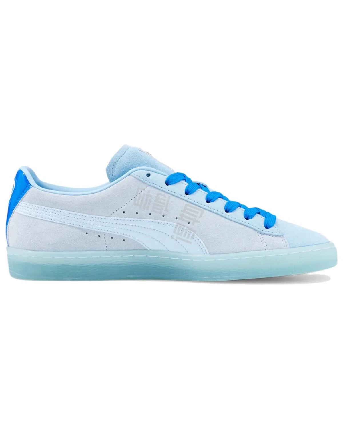 PUMA Suede "Squirtle" мужские и женские кеды синие из натуральной кожи картинка