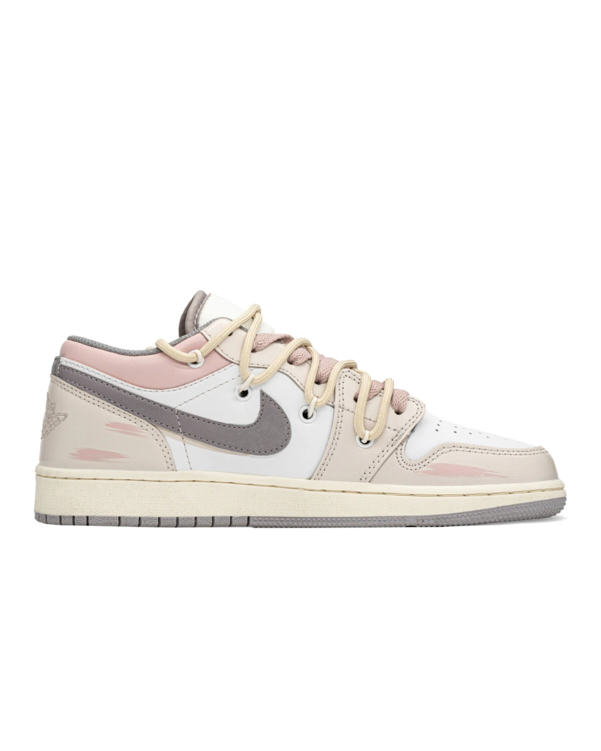 Jordan Air Jordan 1 FZBB женские кроссовки серо-розовые картинка