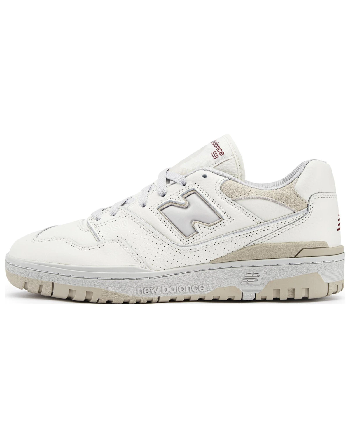 New Balance 550 унисекс кроссовки кожаные белые картинка