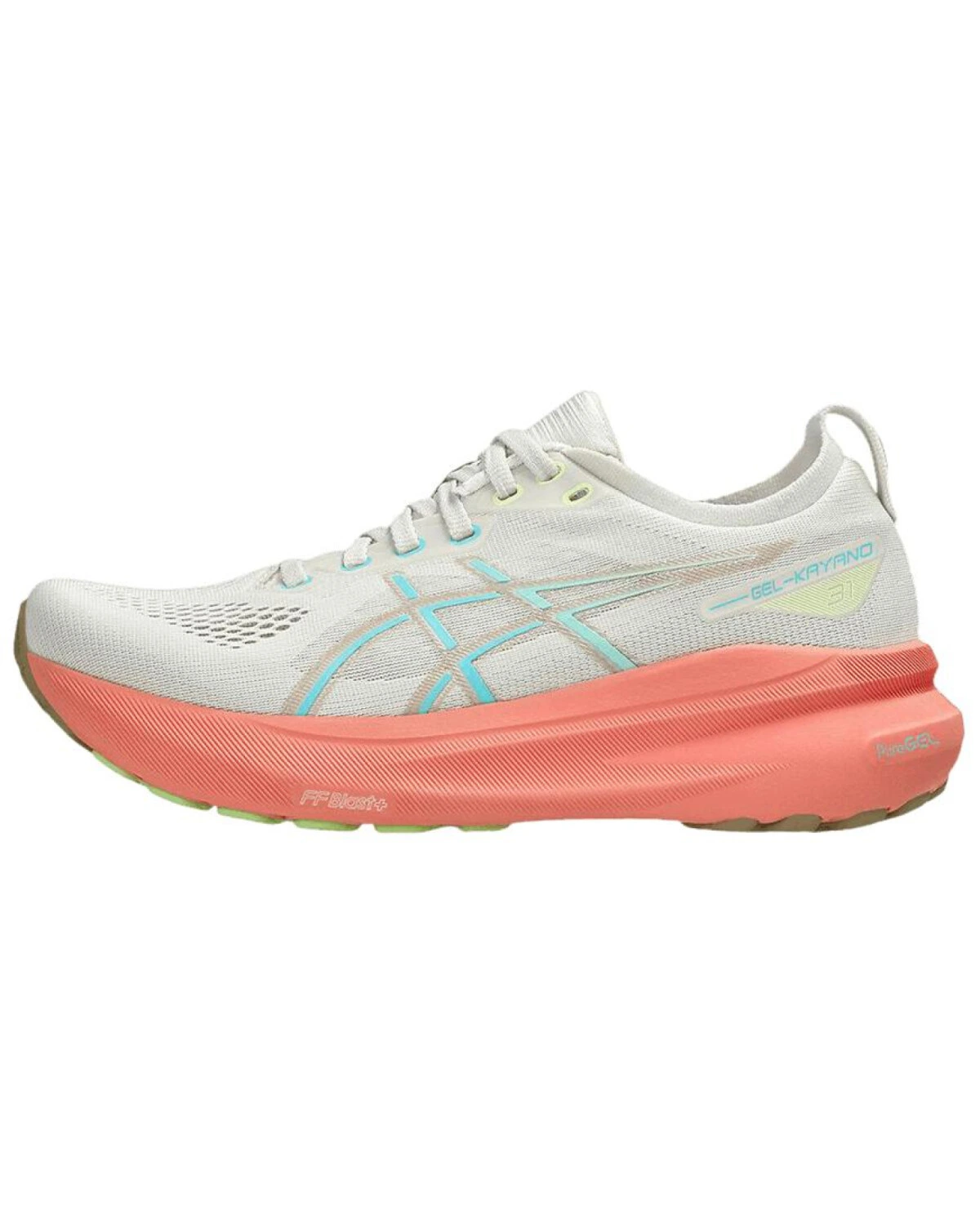 Asics Gel-Kayano 31 женские кроссовки износостойкие серо-оранжевые картинка