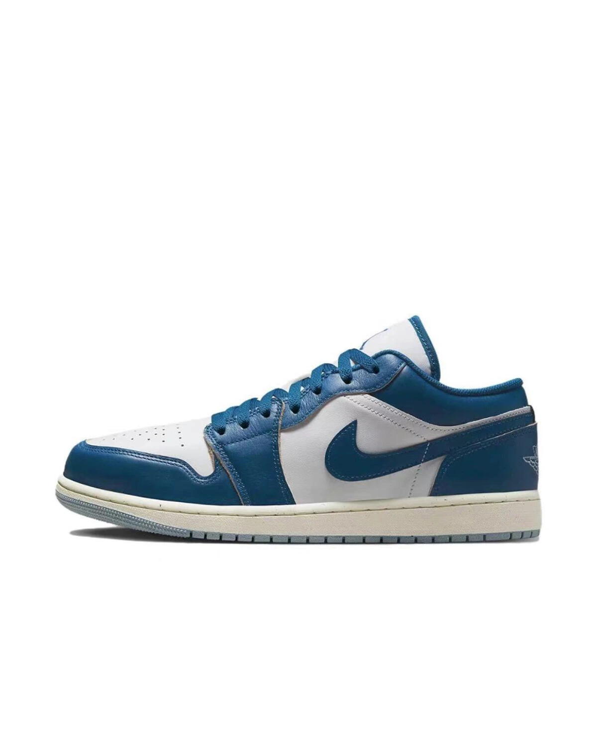 Jordan Air Jordan 1 мужские кроссовки бело-голубые с амортизацией картинка