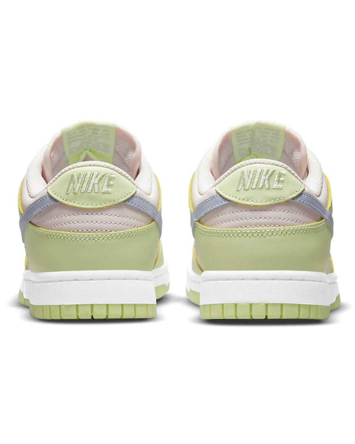 Nike Dunk "Lime Ice" женские кроссовки из кожи зеленые картинка